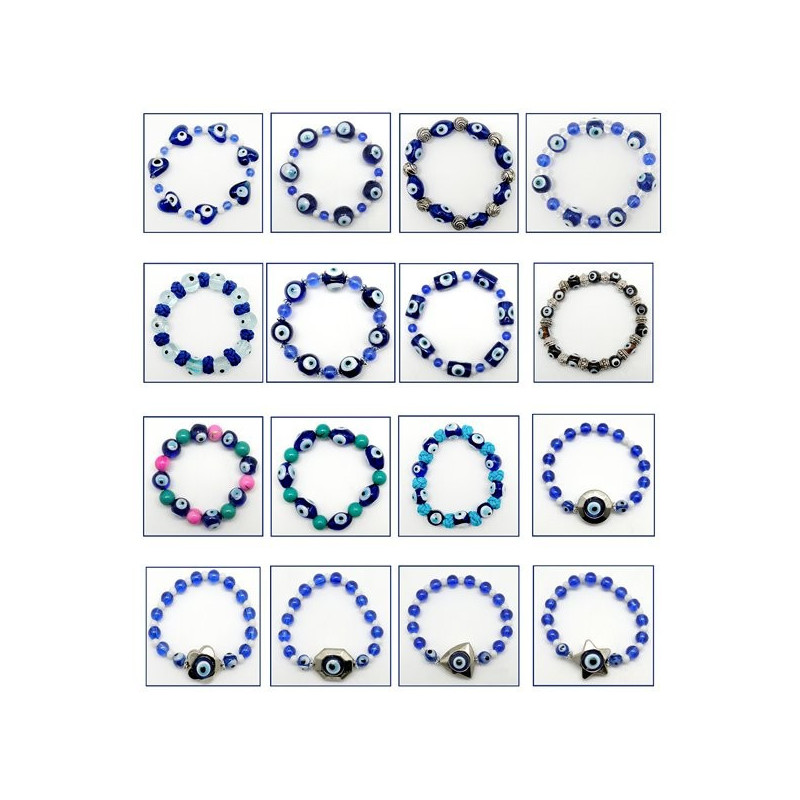 Pulsera vidrio Ojo Turco. Modelos surtidos Pulsera vidrio Ojo Turco. Modelos surtidos