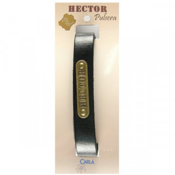 Pulseira Couro Nome Modelo 01 Hector