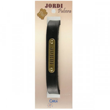 Pulseira Couro Nome Modelo 01 Jordi