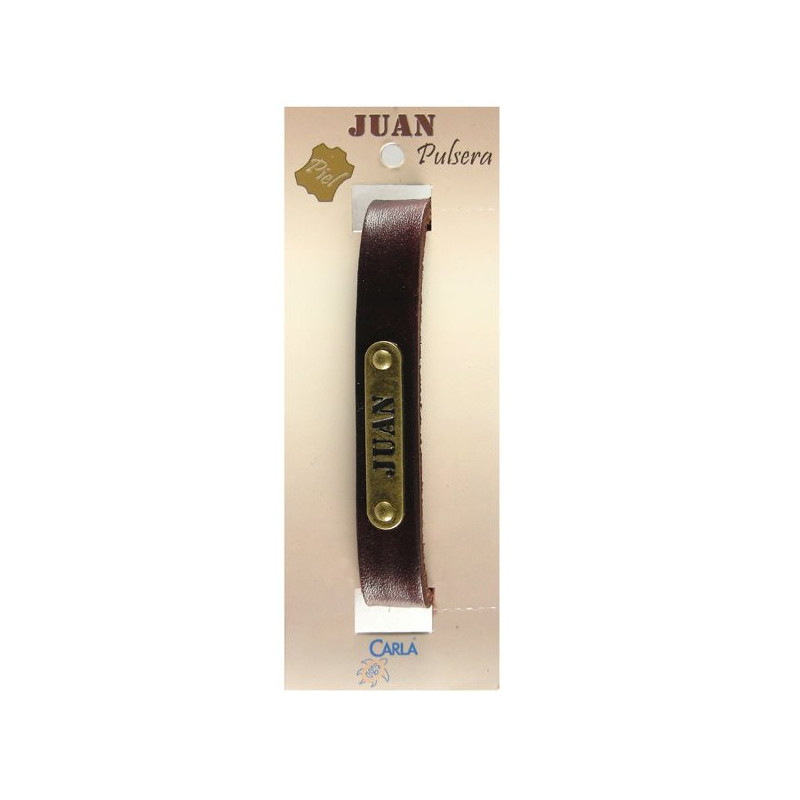 Pulseira Couro Nome Modelo 01 Juan Pulseira Couro Nome Modelo 01 Juan