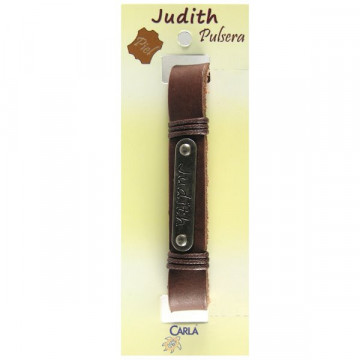 Pulseira Couro Nome Modelo 01 Judith