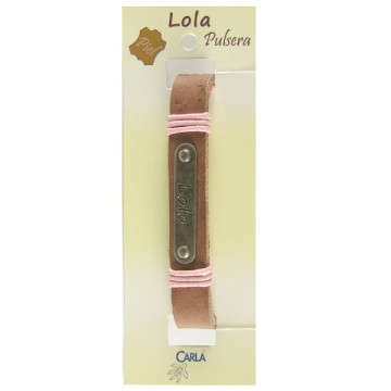 Pulseira Couro Nome Modelo 01 Lola