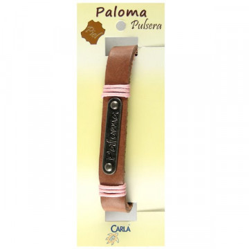 Pulseira Couro Nome Modelo 01 Paloma