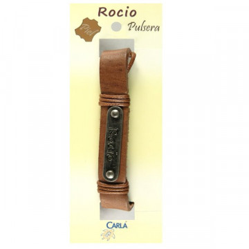 Pulseira Couro Nome Modelo 01 Rocio