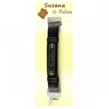 Pulseira Couro Nome Modelo 01 Susana