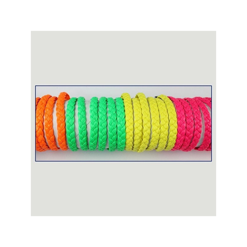 Pulseira Neon Lisa Trança Pulseira Neon Lisa Trança