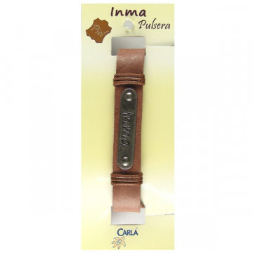 Pulsera cuero nombr mod 01 Inma