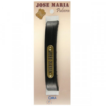 Pulseira Couro Nome Modelo 01 Jose Maria