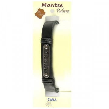 Pulseira Couro Nome Modelo 01 Montse