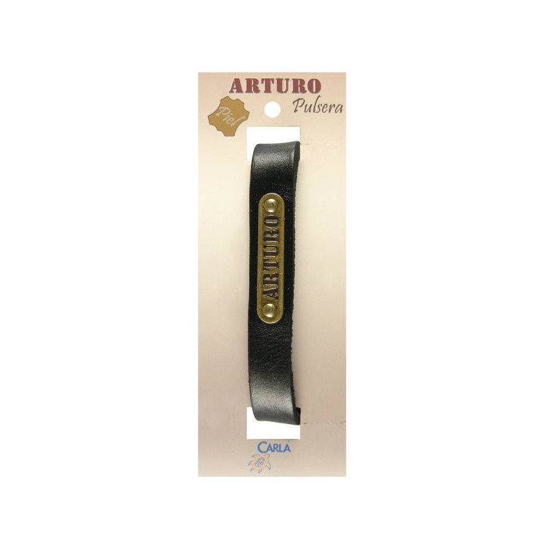 Pulseira Couro Nome Modelo 01 Arturo Pulseira Couro Nome Modelo 01 Arturo