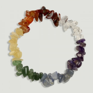 Pulseira Pedras Elástica Chakra