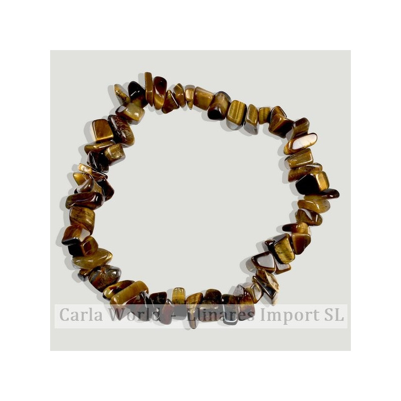 Pulsera chip elástica Ojo de tigre Pulsera chip elástica Ojo de tigre