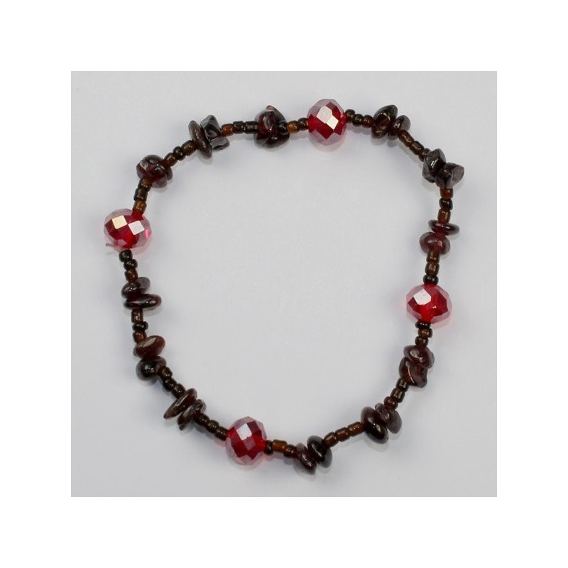 Pulsera Chip cristal Granate Pulsera Chip cristal Granate