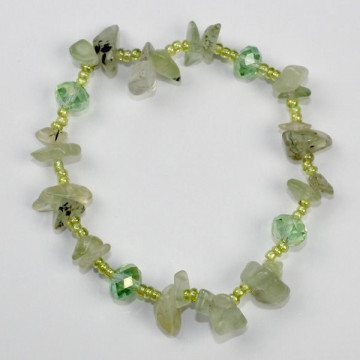 Pulsera Chip cristal Prehnita