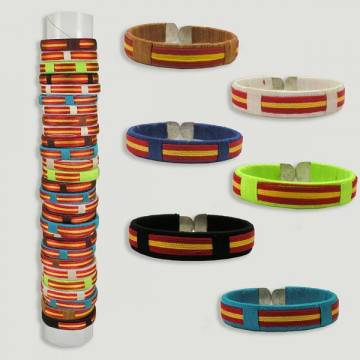 Bracelete Rígido Bandeira. Modelo Espanha