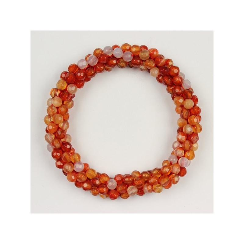 Pulsera mineral multi-bola. Carneola Pulsera mineral multi-bola. Carneola