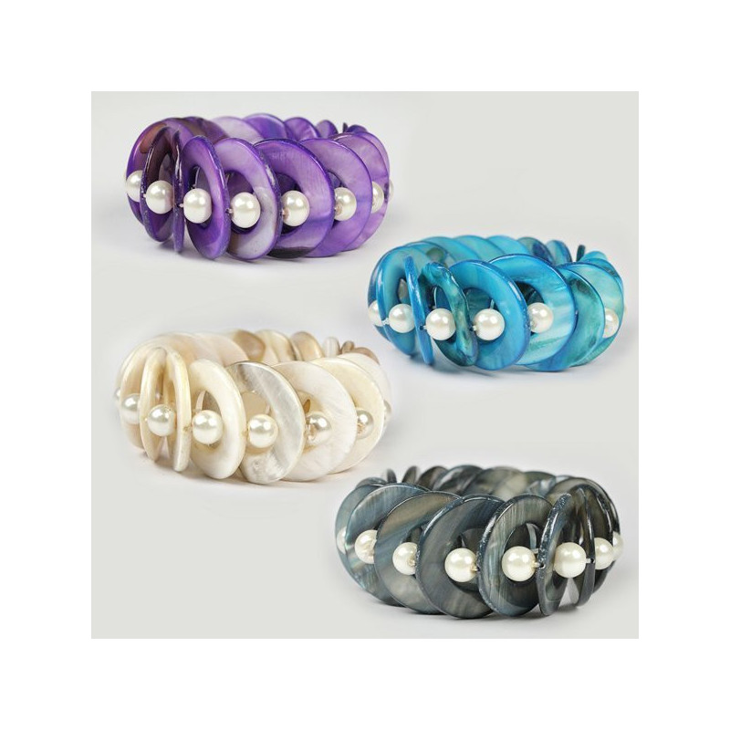 Pulsera Nacar y bola. Modelo Redonda grande. Color Pulsera Nacar y bola. Modelo Redonda grande. Color