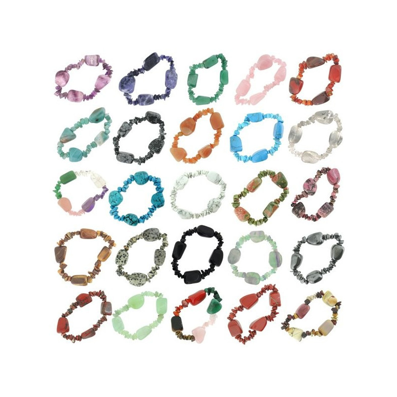 Pulsera rodado y chip Surtido Pulsera rodado y chip Surtido