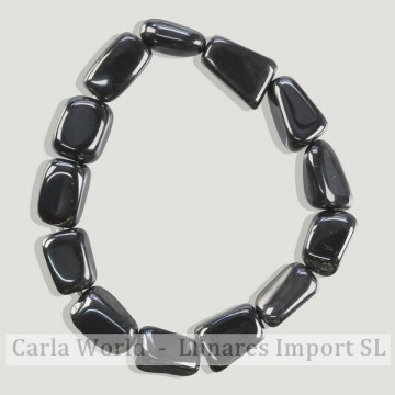 Pulsera elástica rodados Hematite