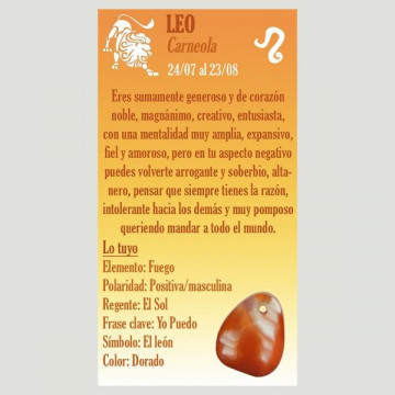 Pulsera macrame bola facetada. Carneola - LEO