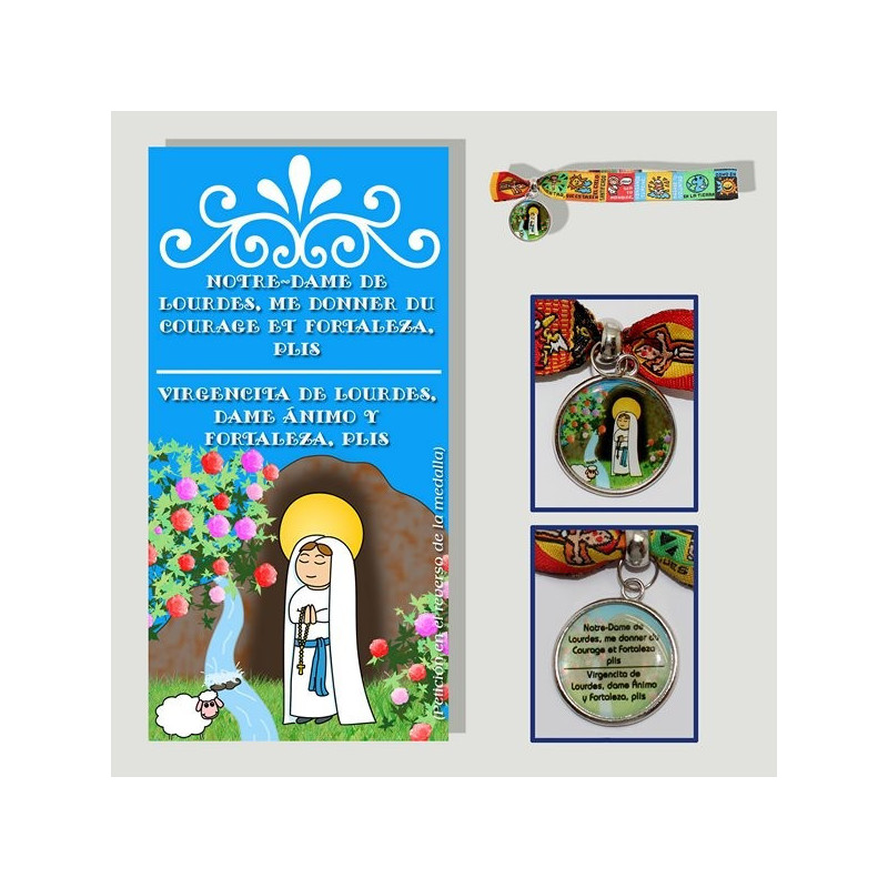 Pulsera Proteccion Virgen de Lourdes Pulsera Proteccion Virgen de Lourdes
