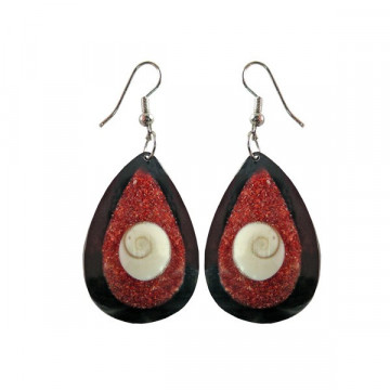 Pendientes arena, concha, mod 06,