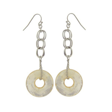 Pte Capiz+metal blanco Donut