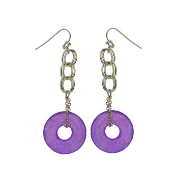 Pte Capiz+metal lila Donut