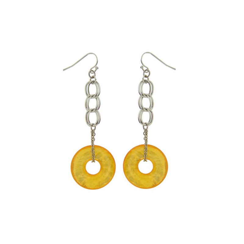 Pte Capiz+metal naranja Donut Pte Capiz+metal naranja Donut