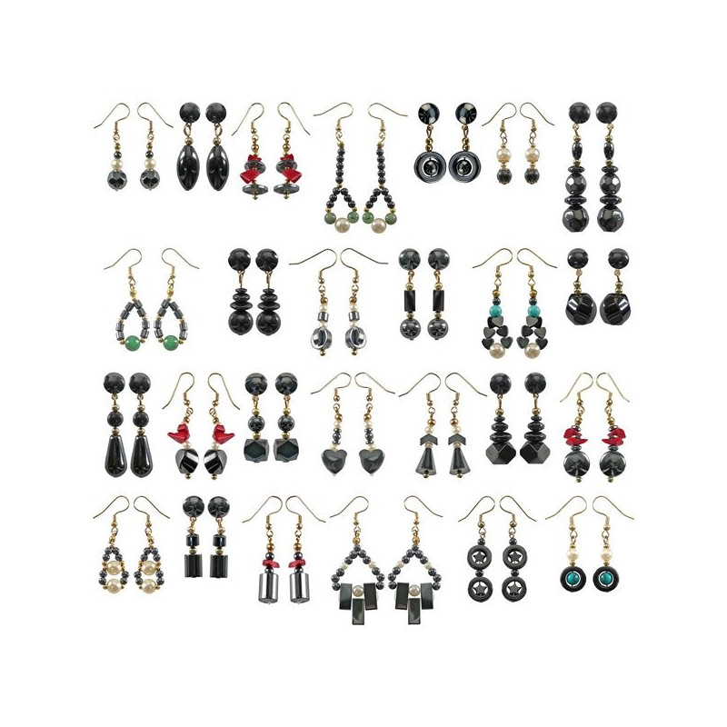 Pendientes hematites. Modelos surtidos Pendientes hematites. Modelos surtidos