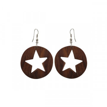 Pendientes madera, mod 33,