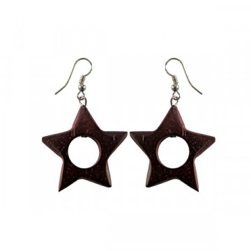 Pendientes madera, mod 34,