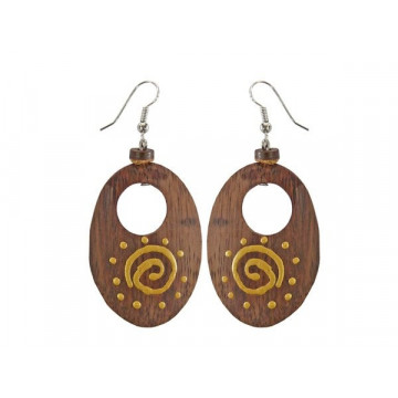 Pendientes madera, mod 40,