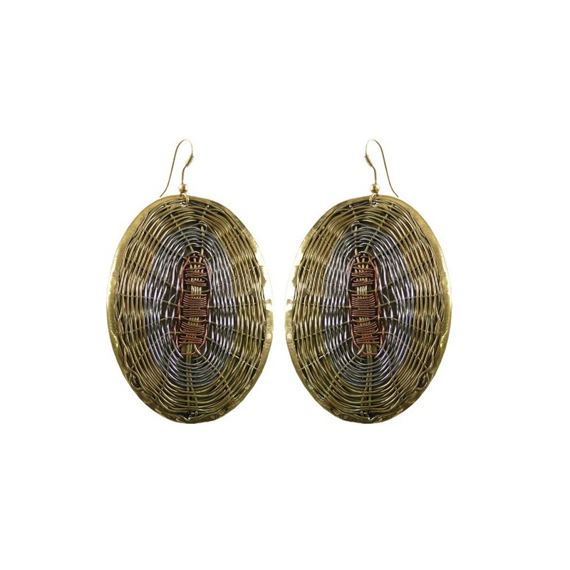 Pendientes metal, oval, Pendientes metal, oval,