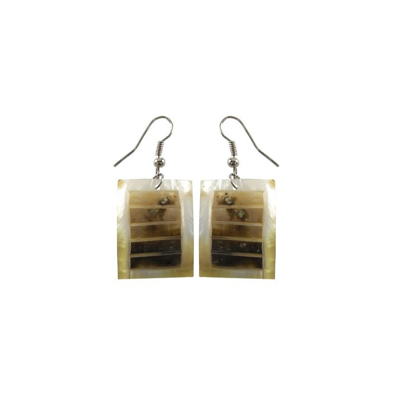 Pendientes nacar, rect, Pendientes nacar, rect,