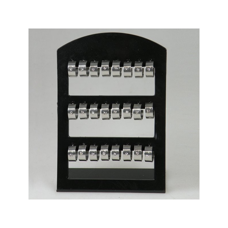 Pack 12 pares. Pendientes Acero. Modelo banda con Pack 12 pares. Pendientes Acero. Modelo banda con