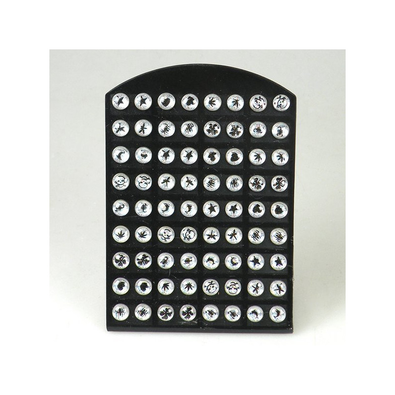 Pack 36 pares. Pendientes Acero y resina. Modelo p Pack 36 pares. Pendientes Acero y resina. Modelo p