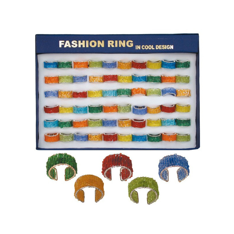 Anillo bolitas pl, mod 01, col.surt. Anillo bolitas pl, mod 01, col.surt.