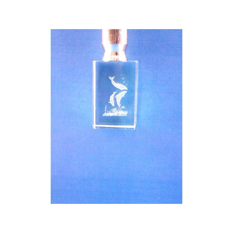 Llavero cristal c/ luz 3 delfines Llavero cristal c/ luz 3 delfines