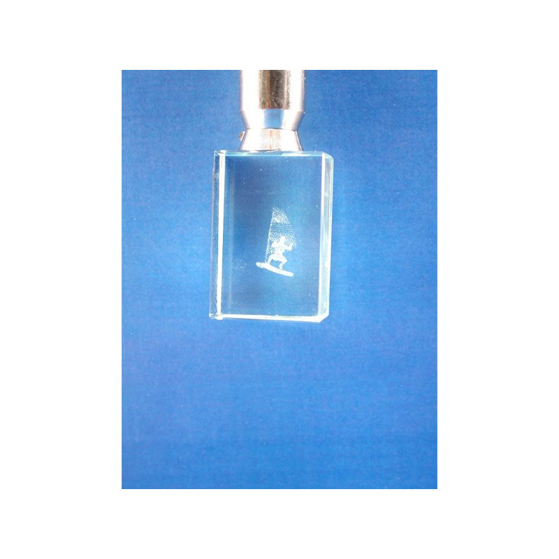 Llavero cristal c/ luz surfista Llavero cristal c/ luz surfista