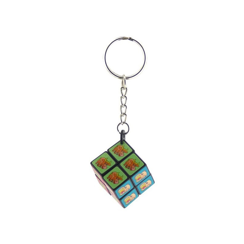 Llavero cubo 2x2. Modelo animales pequeños Llavero cubo 2x2. Modelo animales pequeños