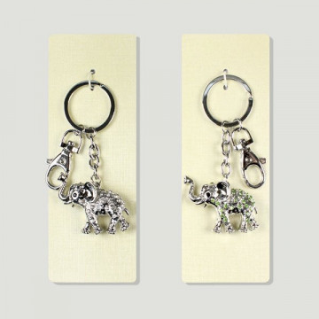 Llavero metal Circonitas  Baby Elephant