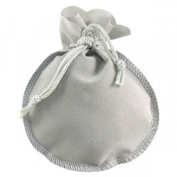 Bolsita terciopelo gris. 11x12cm (100pcs)