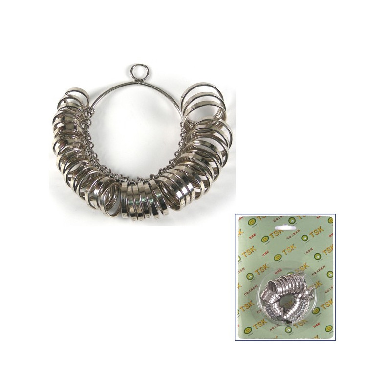 Medidor, de anillos, metal Medidor, de anillos, metal