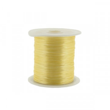 Rollo seda elastica, Amarillo, 20m