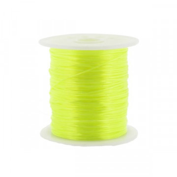 Rollo seda elastica, Verde fosforo, 20m