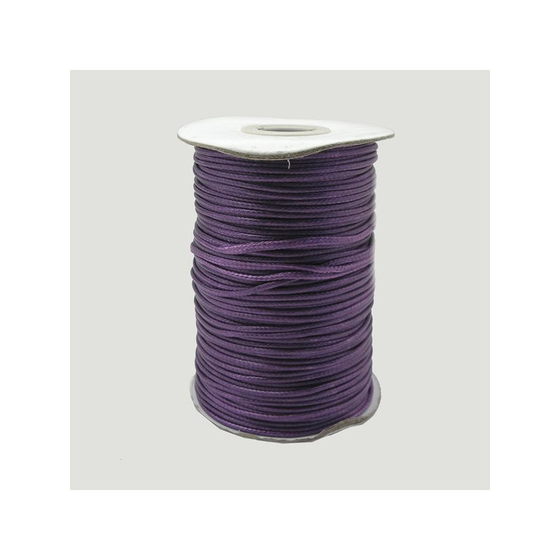 Cordon algodon encerado purpura 1,5mm 100m aproxim Cordon algodon encerado purpura 1,5mm 100m aproxim