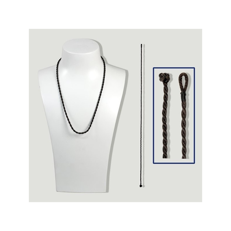 Cordon algodon trenzado marron 45cm Cordon algodon trenzado marron 45cm
