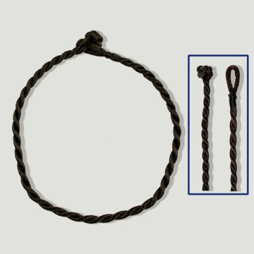 Brown braided cotton cord. Bracelet 20cm. Width: 4mm