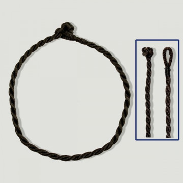 Cordon algodon trenzado marron. Modelo pulsera 20c